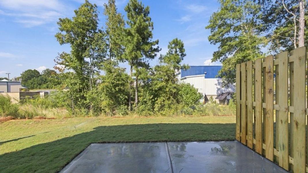 Exterior details and patio area of a home in Hughes Court, Dawsonville (Image 4).
