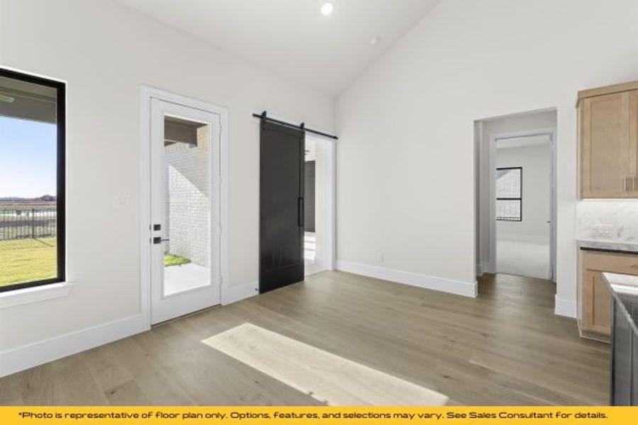 Representative unfurnished interior of a home built from the Bali by Stonefield Homes in Heath Golf and Yacht Club, Rockwall (Image 25).