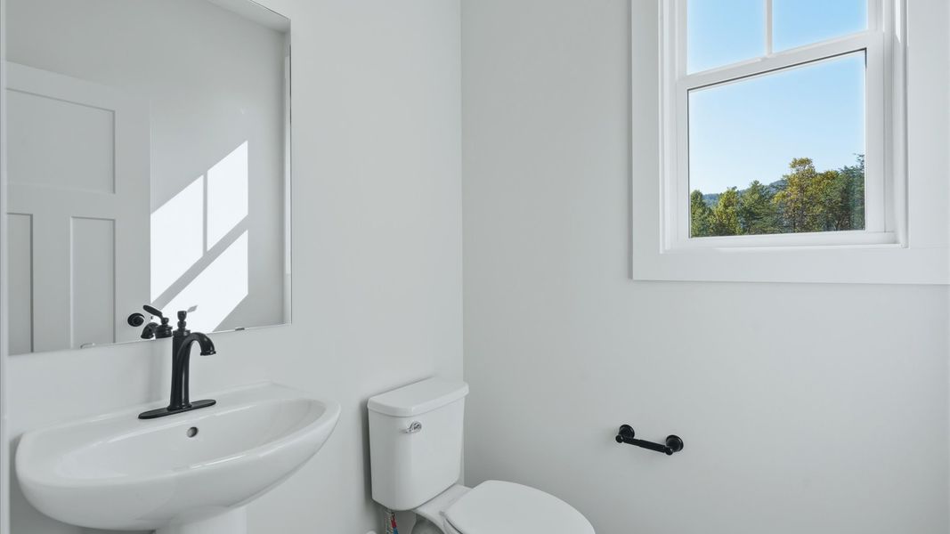 Furnished interior view inside a new home in The Wilds at Cedar Mountain, Asheville (Image 9).