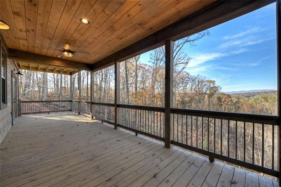 Exterior details and patio area of a home in , Ellijay (Image 27).