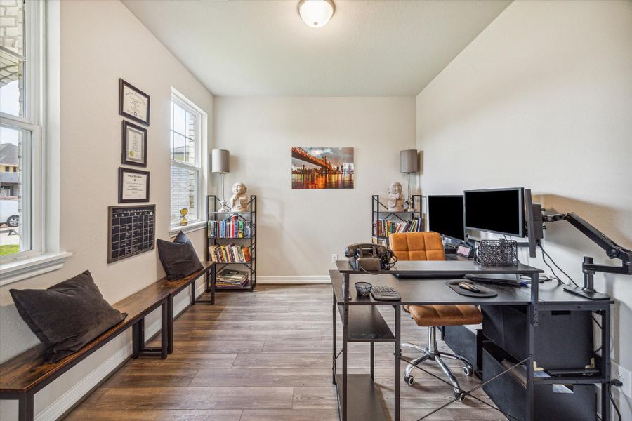 Office with French doors Office with French doors