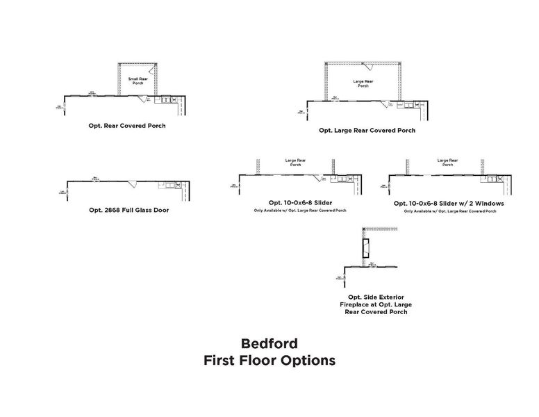 2D floor plan layout for the Bedford by DRB Homes in Riley Farms, Rockvale, TN (Image 8).
