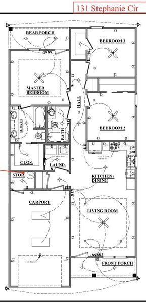 2D floor plan layout of this home in , Summerville, SC (Image 3).