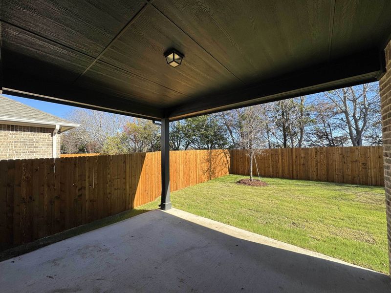 Covered Patio Construction Progress