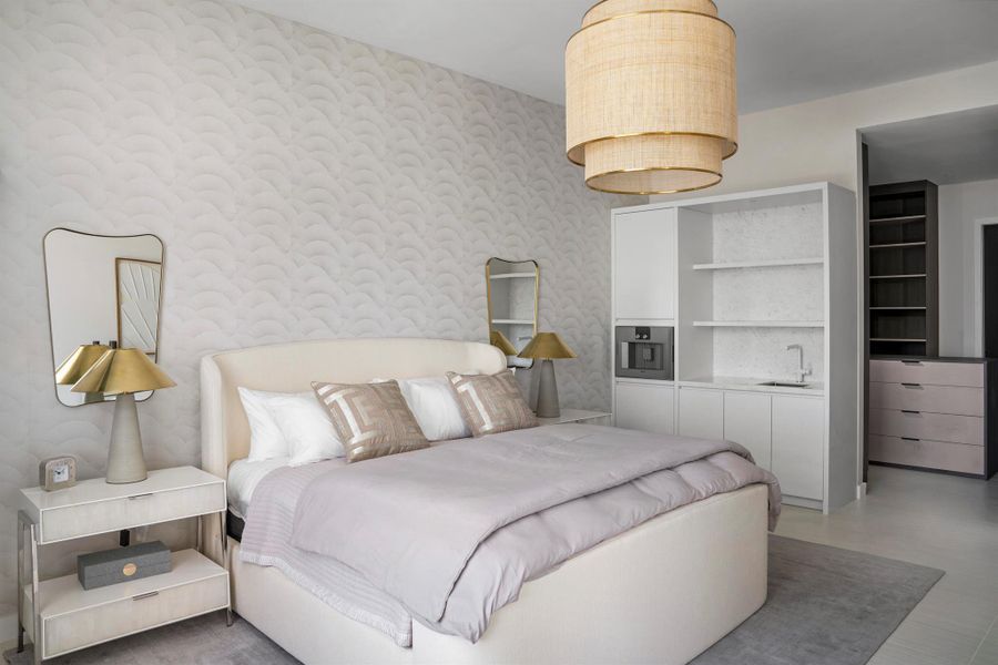 Furnished interior view inside a new home in Alina Residences, Boca Raton (Image 12). Furnished interior view inside a new home in Alina Residences, Boca Raton (Image 12).