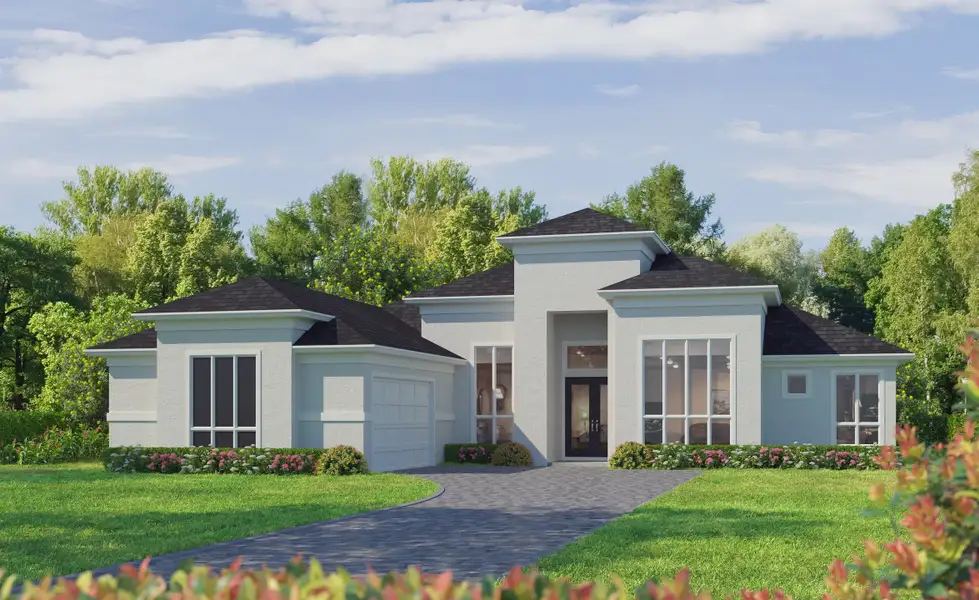 Representative exterior photo of a completed home built from the Egret V by ICI Homes in Wellen Park, Venice, FL (Image 2). Representative exterior photo of a completed home built from the Egret V by ICI Homes in Wellen Park, Venice, FL (Image 2).