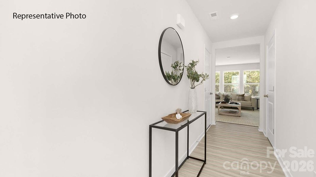 Furnished interior view inside a new home in Woodhaven at Chester, Chester (Image 3).