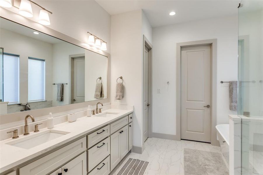 Furnished interior view inside a new home in , Aledo (Image 19).