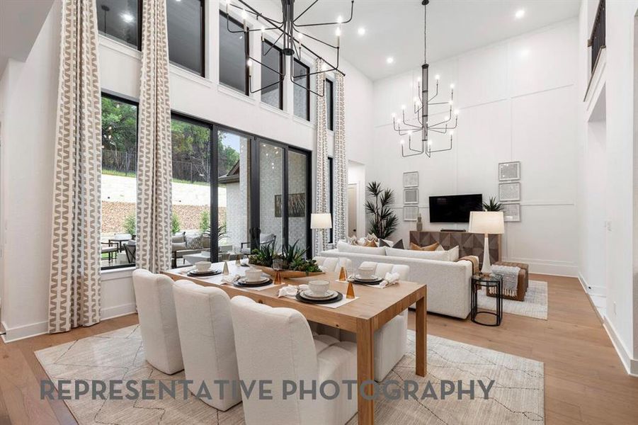 Furnished interior view inside a new home in Sandbrock Ranch, Aubrey (Image 16).