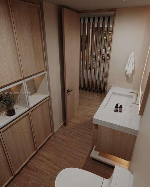 Furnished interior view inside a new home in , Miami (Image 11). Furnished interior view inside a new home in , Miami (Image 11).