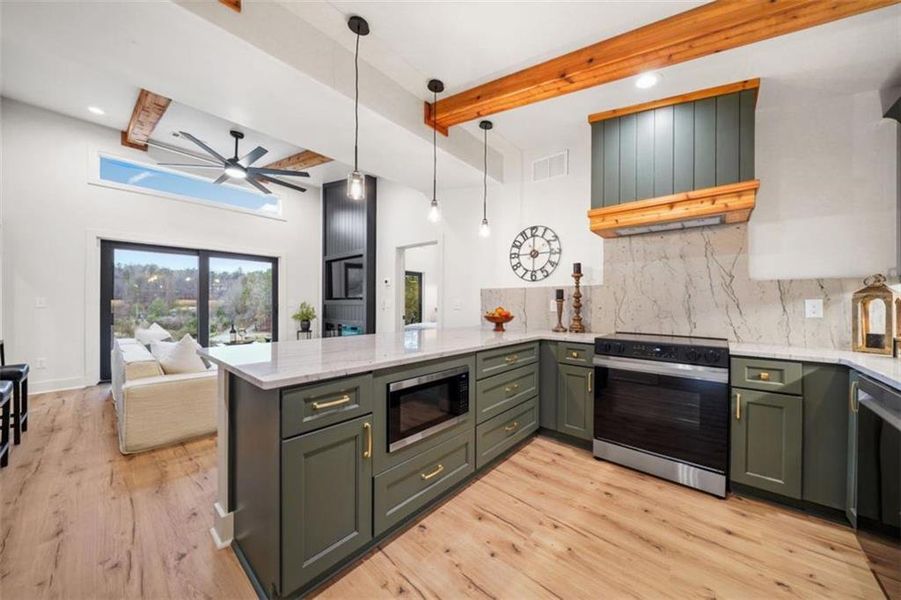 Furnished interior view inside a new home in , Ellijay (Image 9).