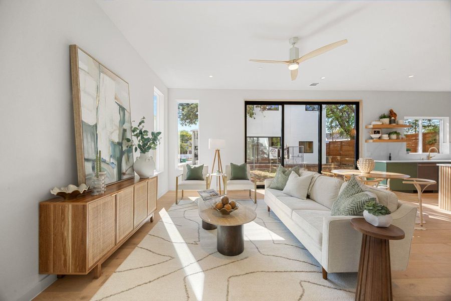 Furnished interior view inside a new home in , Austin (Image 26).