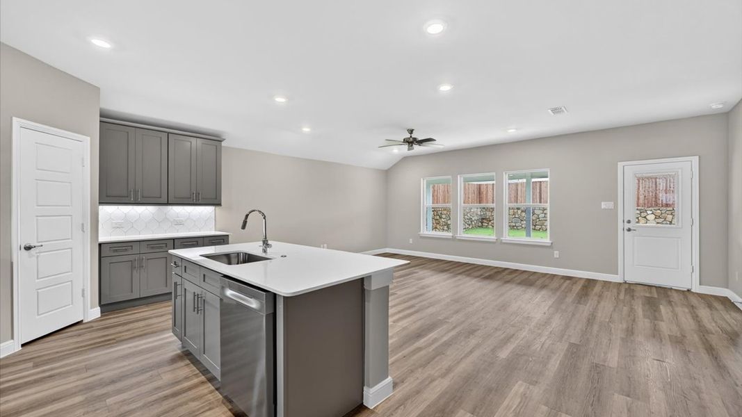 Furnished interior view inside a new home in Sandstone Estates, Granbury (Image 7).