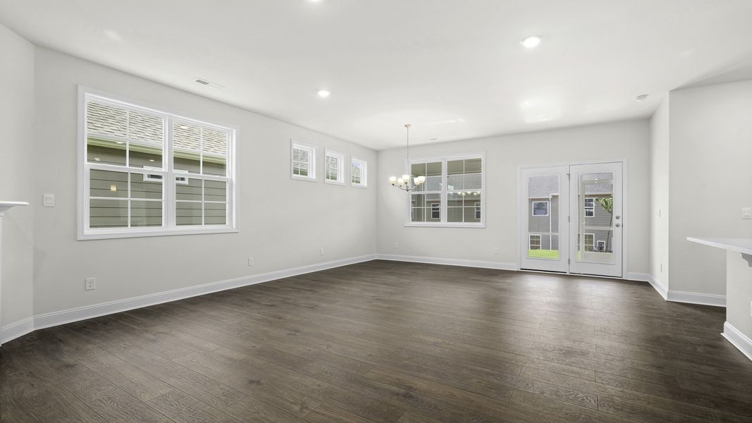 Spacious, unfurnished interior of a new home in The Villas at Kinsley, Jamestown (Image 13).