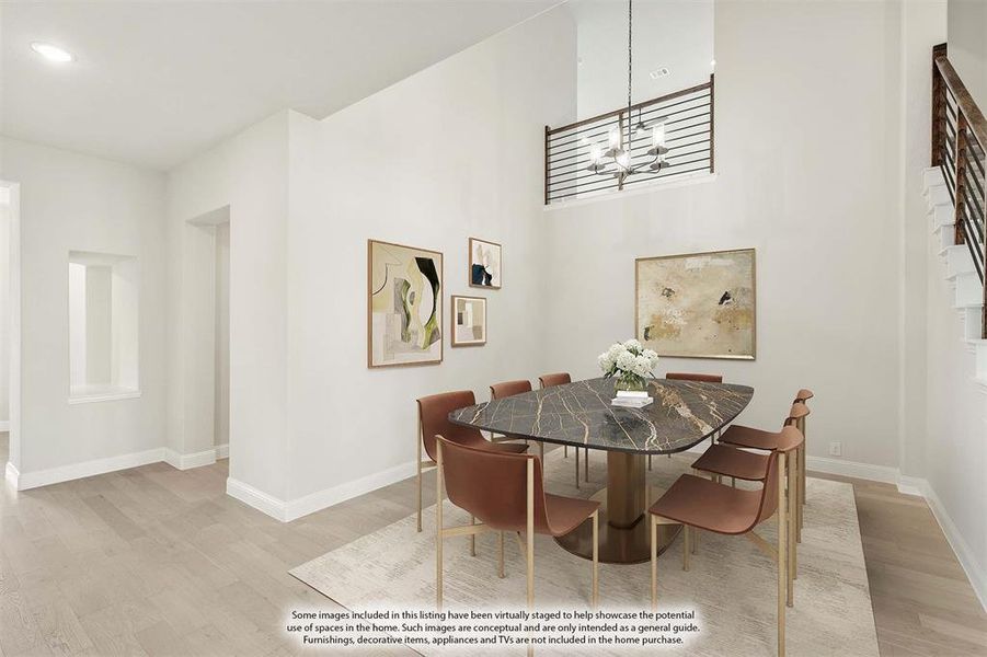 Furnished interior view inside a new home in Sutton Fields, Celina (Image 12).