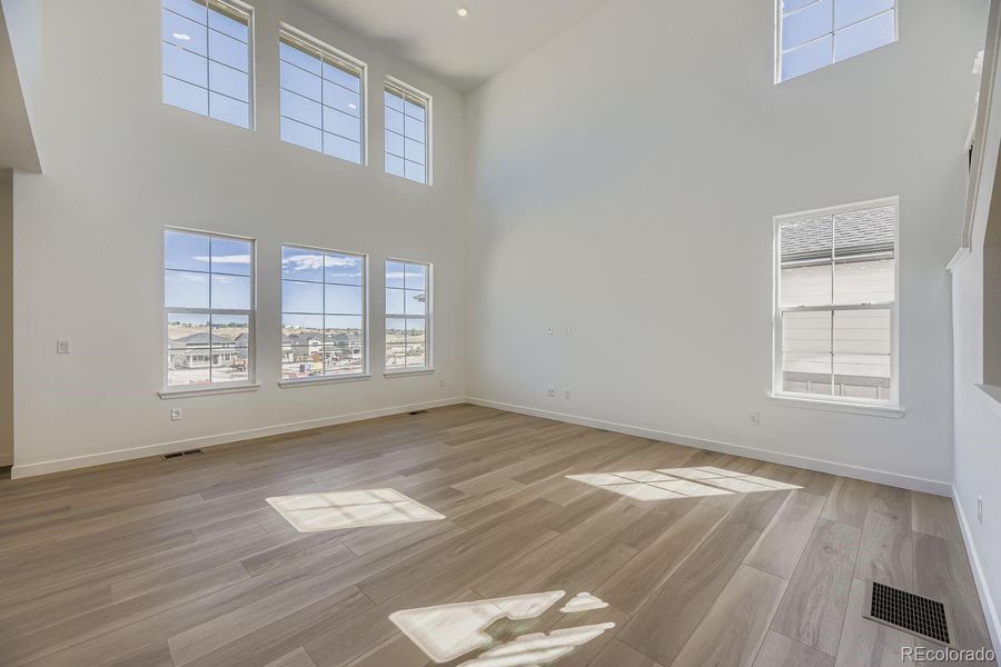 Spacious, unfurnished interior of a new home in Ken-Caryl Ranch: The Monarch Collection, Littleton (Image 10). Spacious, unfurnished interior of a new home in Ken-Caryl Ranch: The Monarch Collection, Littleton (Image 10).