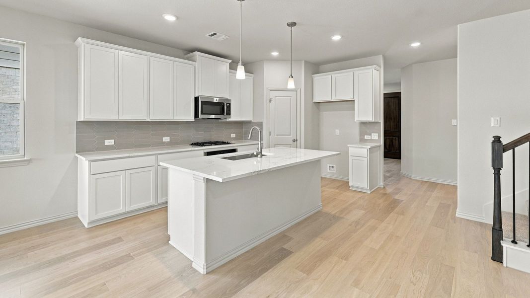 Furnished interior view inside a new home in Westridge Journey, McKinney (Image 7).