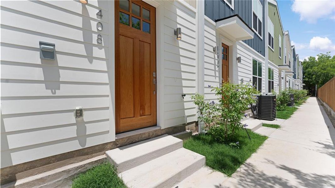 Exterior details and patio area of a home in , Dallas (Image 2). Exterior details and patio area of a home in , Dallas (Image 2).