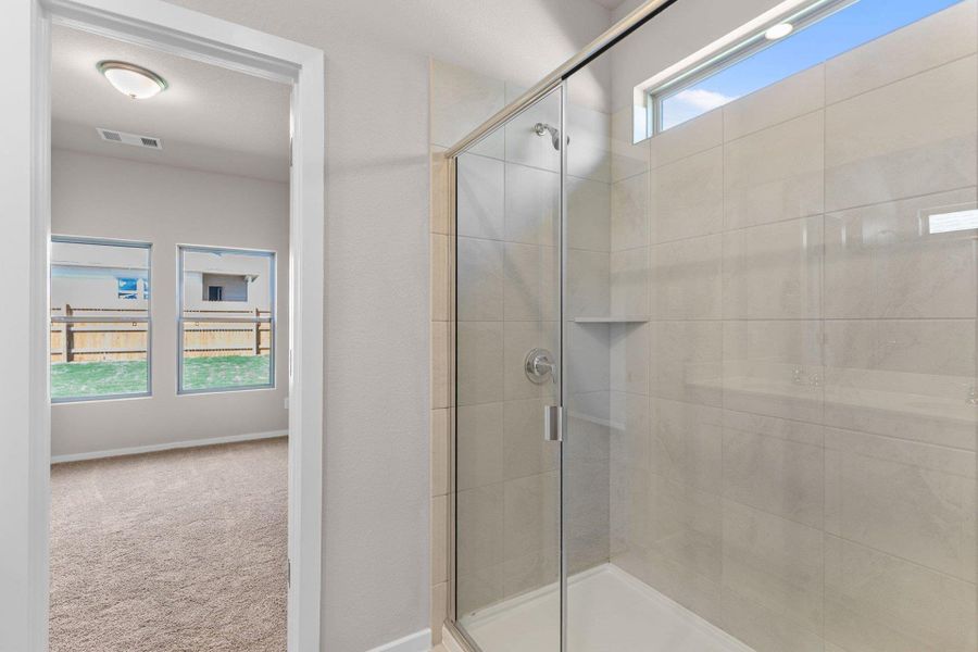 Walk-in shower in Primary Bath