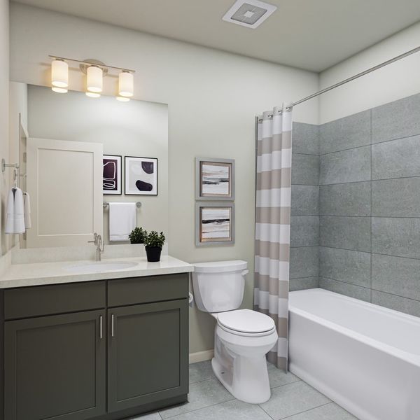 Representative furnished interior of a home built from the 3502 by Tri Pointe Homes in Sterling Ranch, Littleton (Image 21).