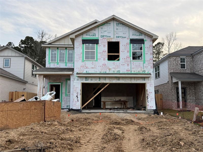 In-progress construction of a new home in Lakes at Black Oak, Magnolia, TX (Image 17).