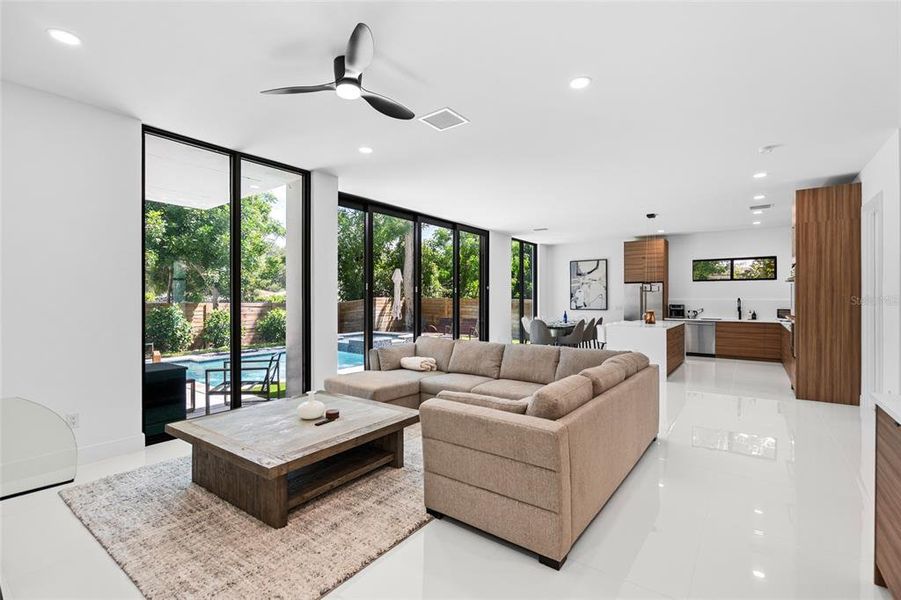 Furnished interior view inside a new home in , Sarasota (Image 7).