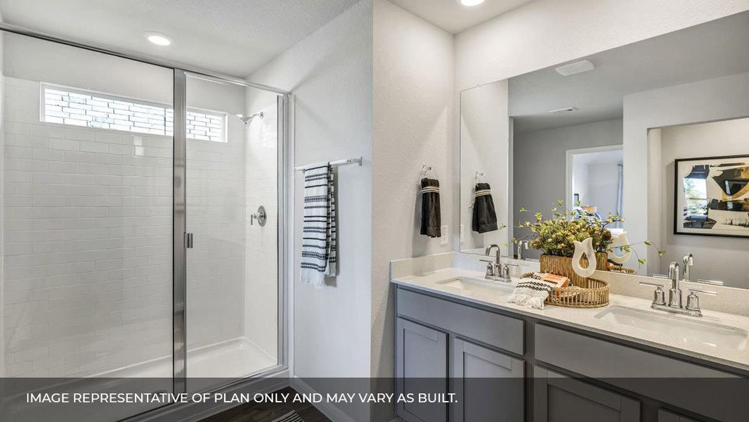 Furnished interior view inside a new home in Prairie Lakes, Buda (Image 23).