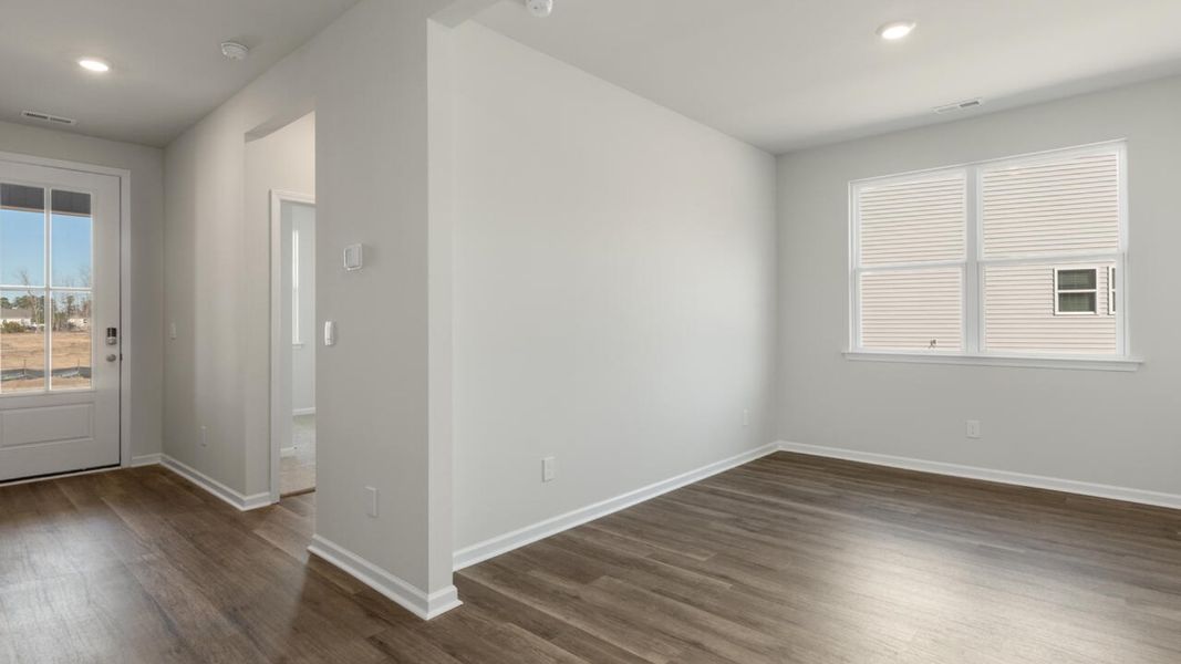 Spacious, unfurnished interior of a new home in Surfside Landing, Hubert (Image 12).