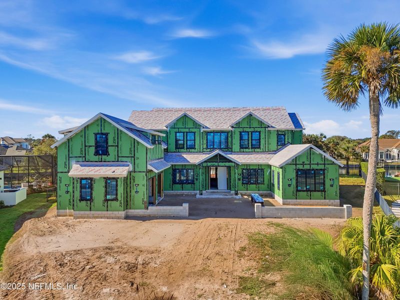 In-progress construction of a new home in , Ponte Vedra Beach, FL (Image 54).