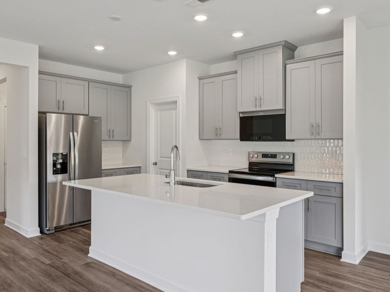 Furnished interior view inside a new home in Nelson's Creek, Mocksville (Image 4).