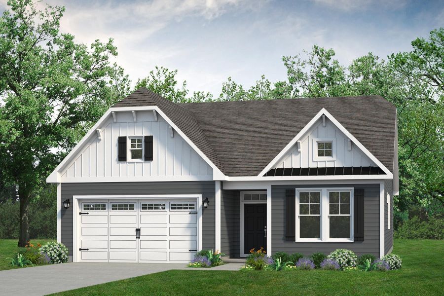 Representative exterior photo of a completed home built from the The Cherry Grove by Chesapeake Homes in Coastal Club of the Carolinas, Calabash, NC (Image 28). Representative exterior photo of a completed home built from the The Cherry Grove by Chesapeake Homes in Coastal Club of the Carolinas, Calabash, NC (Image 28).