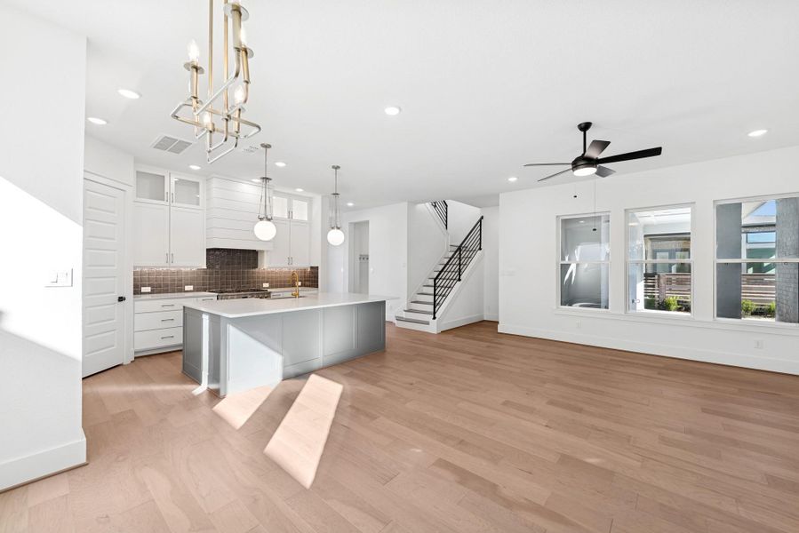 Spacious, unfurnished interior of a new home in Easthaven at Bridgeland Central - Horizon Collection, Cypress (Image 20).