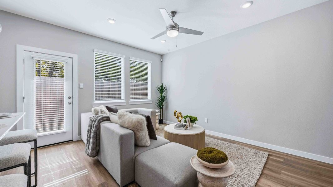 Furnished interior view inside a new home in Grand West, Houston (Image 3).