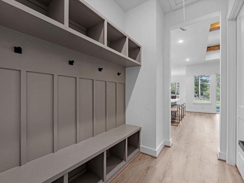 Garage utility entrance