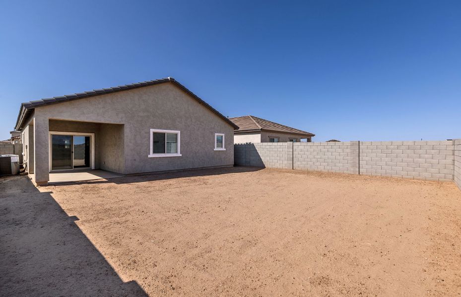Exterior details and patio area of a home in El Rancho Santa Rosa, Maricopa (Image 18).