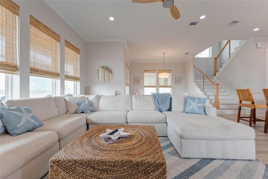 Furnished interior view inside a new home in , Galveston (Image 16).