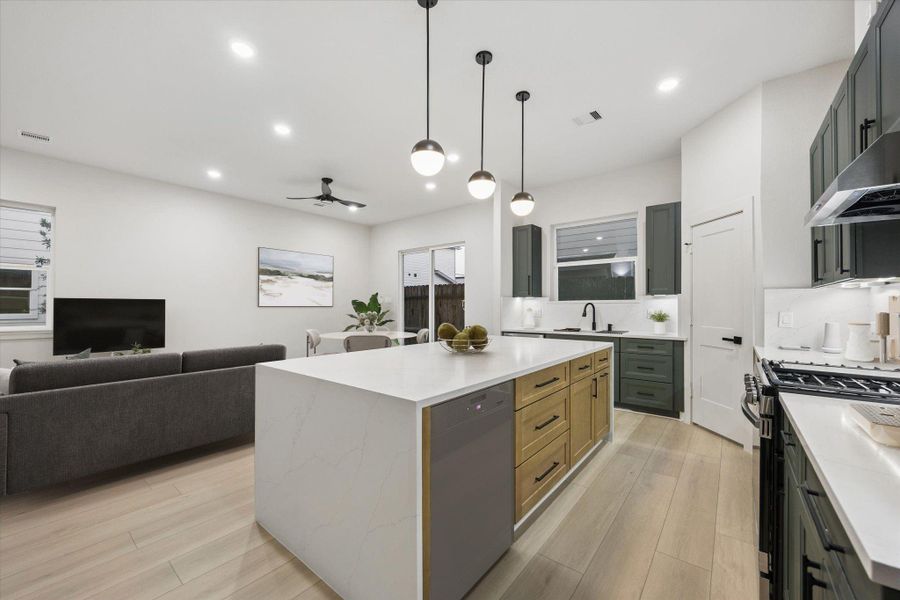 Furnished interior view inside a new home in , Houston (Image 15).