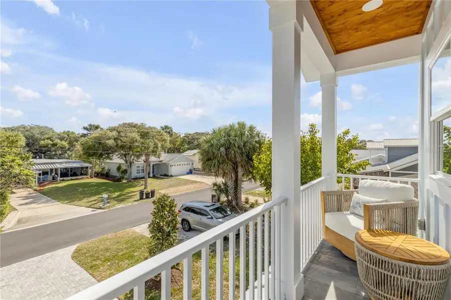 Exterior details and patio area of a home in , New Smyrna Beach (Image 3).