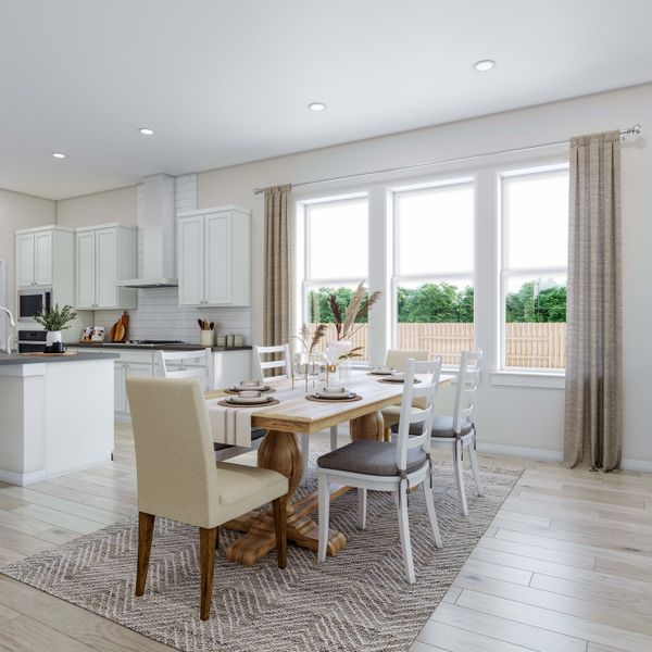 Representative furnished interior of a home built from the Aspen by Tri Pointe Homes in Lariat, Liberty Hill (Image 9).
