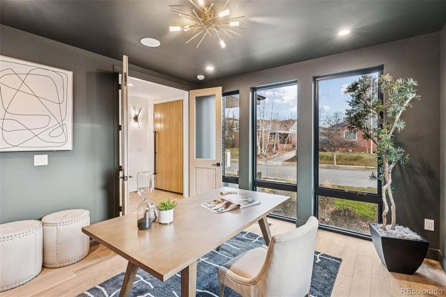 Furnished interior view inside a new home in , Denver (Image 32).