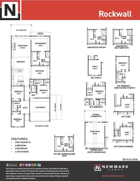 2D floor plan layout of this home in , Katy, TX (Image 4).