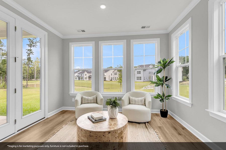 Furnished interior view inside a new home in Pineland Preserve, Summerville (Image 14).