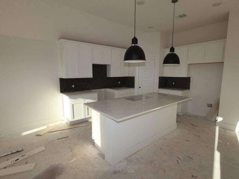 In-progress construction of a new home in Lago Mar, Santa Fe, TX (Image 6).