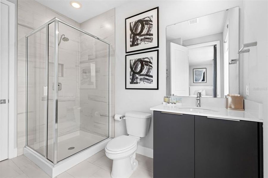 Furnished interior view inside a new home in , Kissimmee (Image 29).