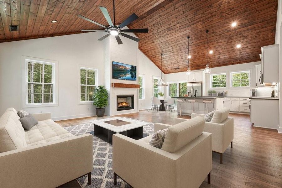 Furnished interior view inside a new home in , Talking Rock (Image 17). Furnished interior view inside a new home in , Talking Rock (Image 17).