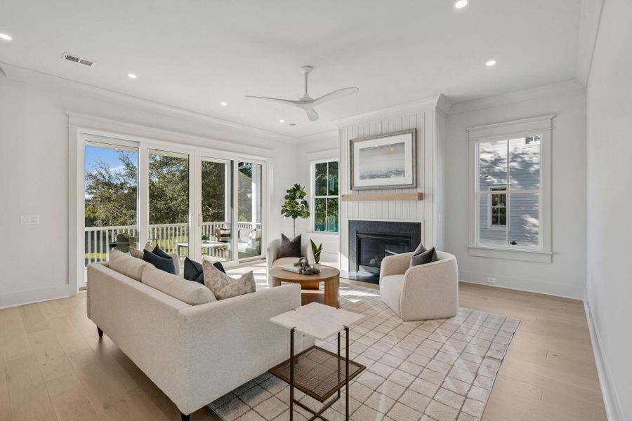 Furnished interior view inside a new home in , Johns Island (Image 16). Furnished interior view inside a new home in , Johns Island (Image 16).