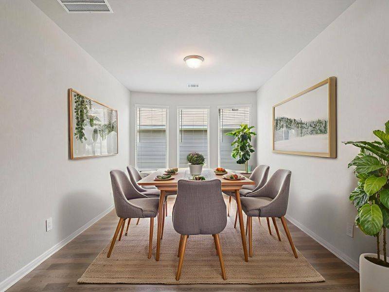 Furnished interior view inside a new home in Scenic Crest - Premier Series, Boerne (Image 8).