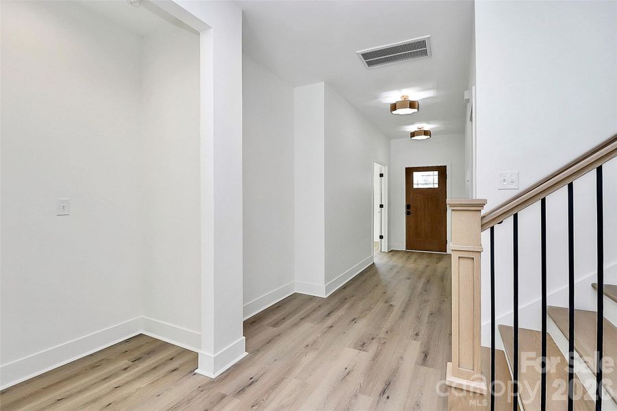 Facing Front Door Entry Way