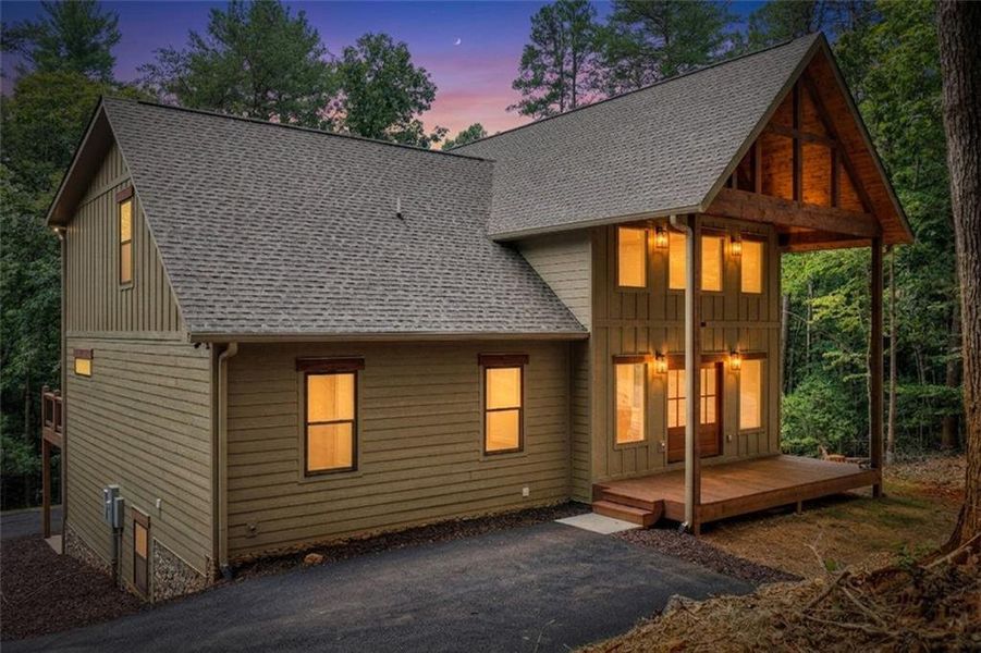 Exterior details and patio area of a home in , Ellijay (Image 26). Exterior details and patio area of a home in , Ellijay (Image 26).