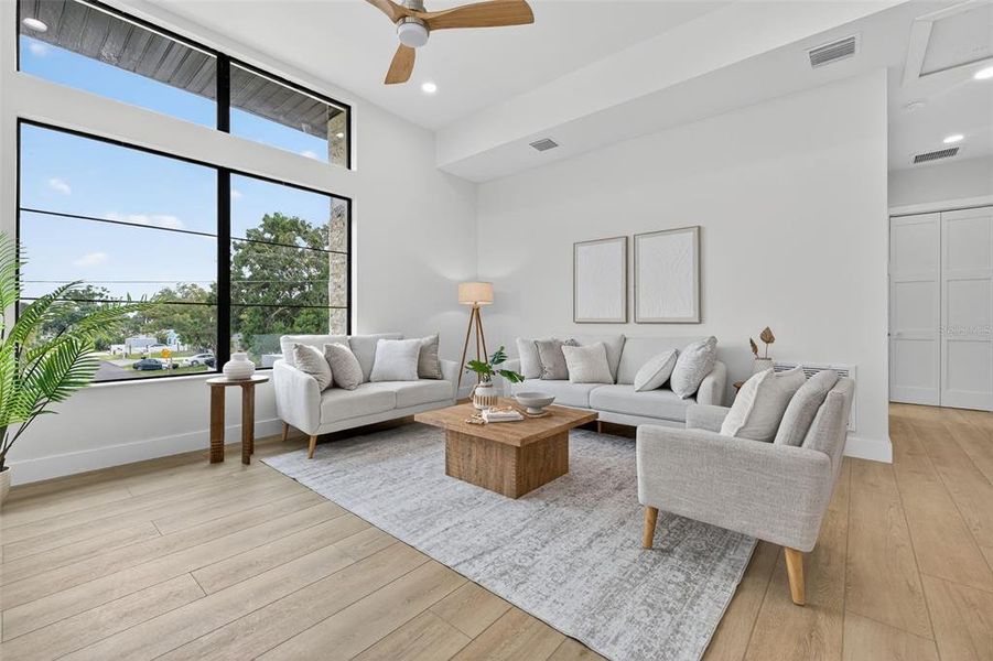 Furnished interior view inside a new home in , St. Petersburg (Image 37).